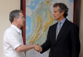 Alessandro Benetton ha incontrato oggi a Bogota’ il presidente della Colombia Uribe